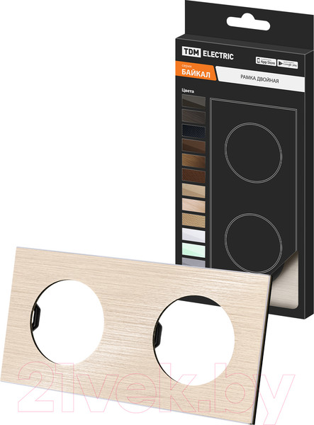 Изображение товара Рамка для выключателей и розеток TDM Байкал / SQ1819-0561 (шампань)