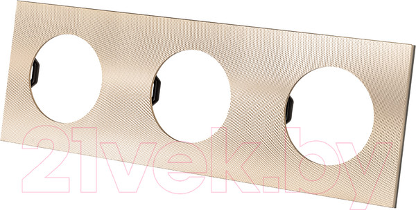 Изображение товара Рамка для выключателей и розеток TDM Байкал / SQ1819-0557 (шампань)