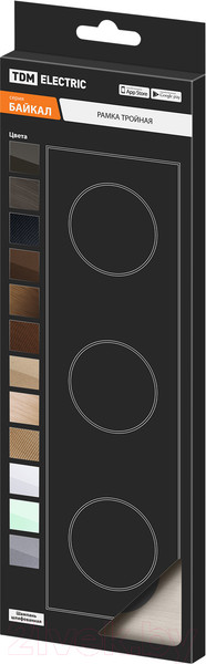Изображение товара Рамка для выключателей и розеток TDM Байкал / SQ1819-0562 (шампань)