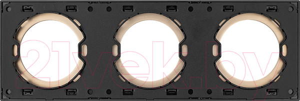Изображение товара Рамка для выключателей и розеток TDM Байкал / SQ1819-0562 (шампань)