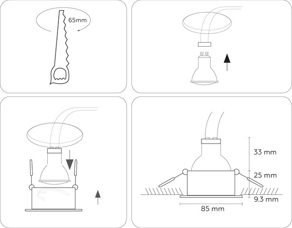 Изображение товара Точечный светильник Ambrella TN1180 WH (белый)