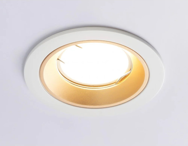 Изображение товара Точечный светильник Ambrella A8922 WH/GD (белый/золото)