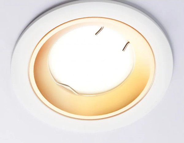 Изображение товара Точечный светильник Ambrella A8922 WH/GD (белый/золото)