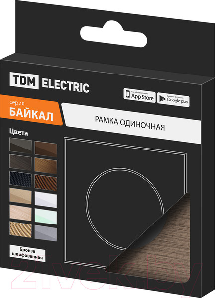 Изображение товара Рамка для выключателей и розеток TDM Байкал / SQ1819-0460 (бронза)