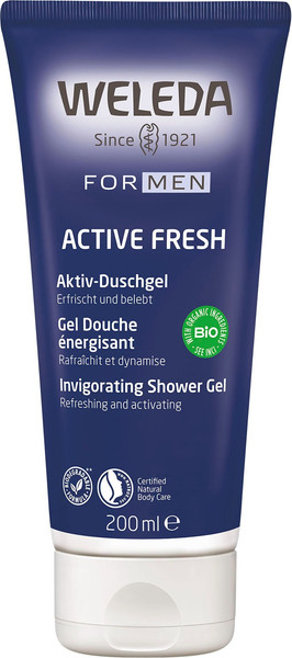 Изображение товара Гель для душа Weleda Active Fresh 3 в 1 мужской (200мл)