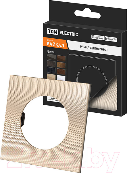 Изображение товара Рамка для выключателей и розеток TDM Байкал / SQ1819-0555 (шампань)