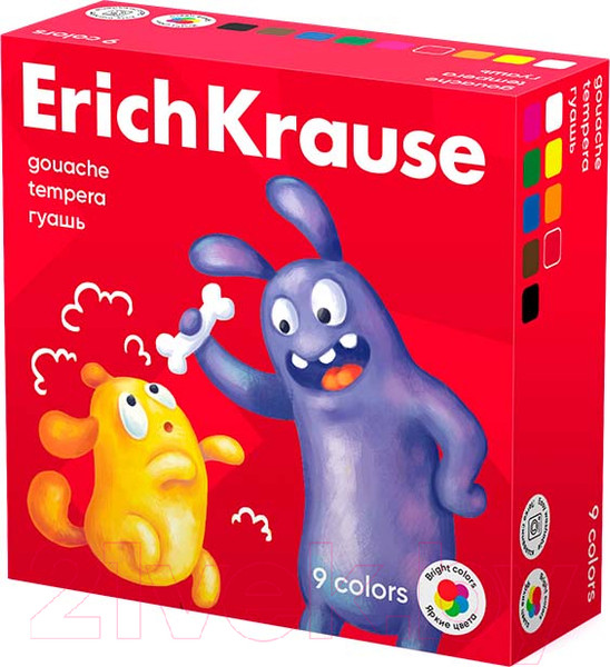 Изображение товара Гуашь Erich Krause Jolly Friends / 61414 (9цв)