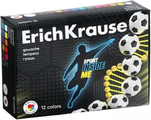 Изображение товара Гуашь Erich Krause Sport Dna / 61773 (12цв)