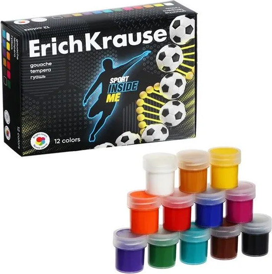 Изображение товара Гуашь Erich Krause Sport Dna / 61773 (12цв)