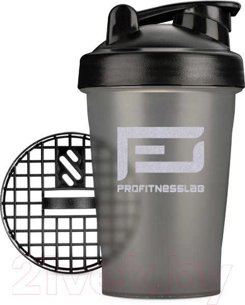 Изображение товара Шейкер спортивный PROFITNESSLAB 16609 (400мл, серый/черный)
