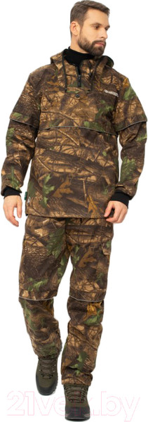 Изображение товара Костюм для охоты и рыбалки Huntsman Антигнус Люкс Светлый Леc Твил-Пич (56-58/182-188)