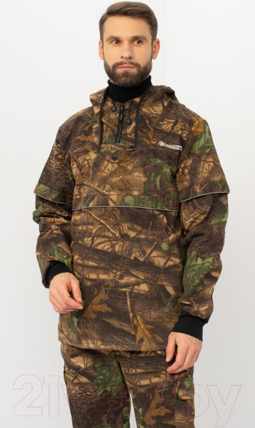 Изображение товара Костюм для охоты и рыбалки Huntsman Антигнус Люкс Светлый Леc Твил-Пич (56-58/182-188)