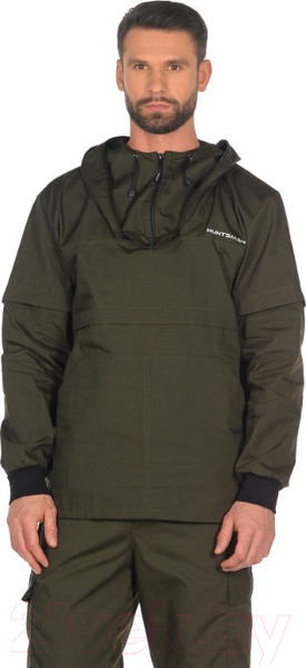 Изображение товара Костюм для охоты и рыбалки Huntsman Антигнус Люкс Хаки Сорочка Смесовая (52-54/182-188)