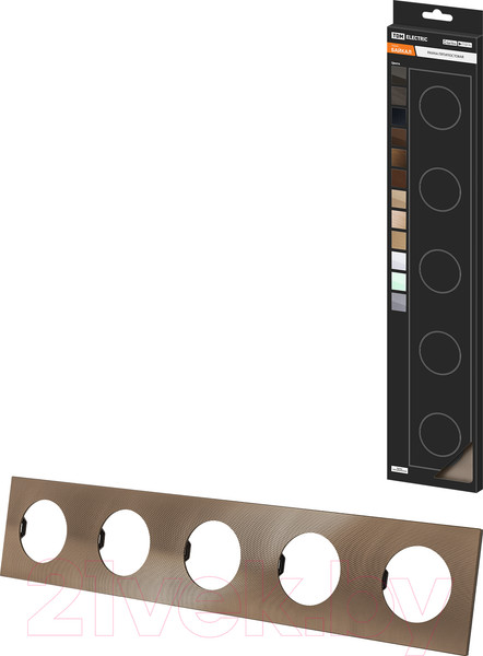 Изображение товара Рамка для выключателей и розеток TDM Байкал / SQ1819-0459 (бронза)