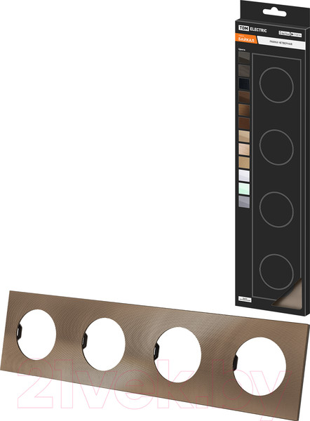 Изображение товара Рамка для выключателей и розеток TDM Байкал / SQ1819-0458 (бронза)