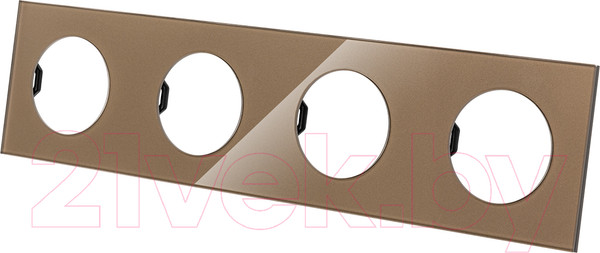 Изображение товара Рамка для выключателей и розеток TDM Байкал / SQ1819-0405 (бронза)