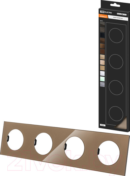 Изображение товара Рамка для выключателей и розеток TDM Байкал / SQ1819-0405 (бронза)