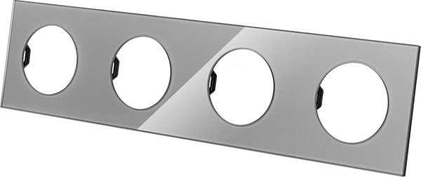 Изображение товара Рамка для выключателей и розеток TDM Байкал / SQ1819-0305 (платина)