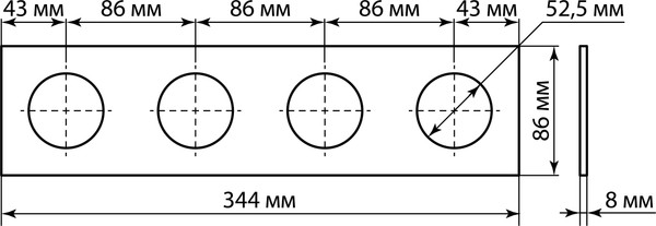 Изображение товара Рамка для выключателей и розеток TDM Байкал / SQ1819-0305 (платина)