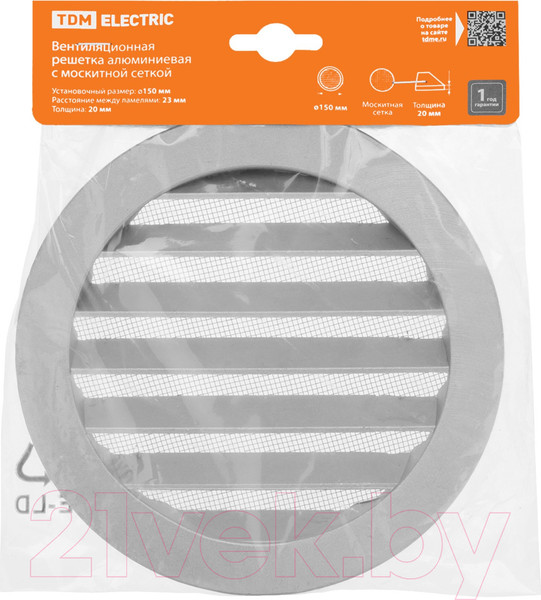 Изображение товара Решетка вентиляционная TDM SQ1807-0802