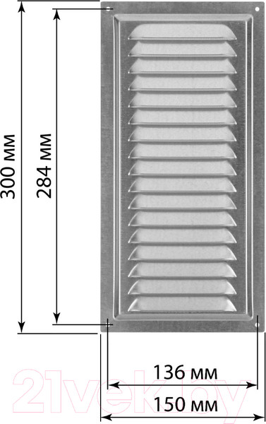 Изображение товара Решетка вентиляционная TDM SQ1807-0713