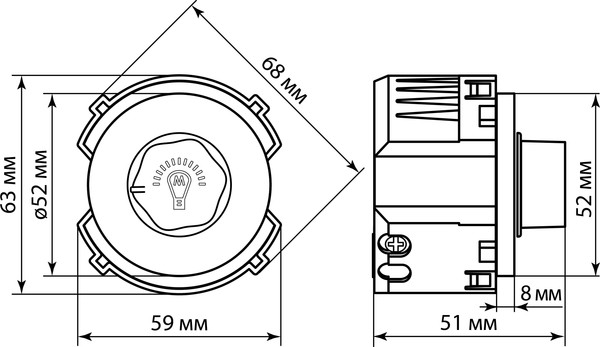 Изображение товара Диммер TDM SQ1819-0241