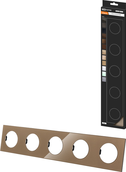 Изображение товара Рамка для выключателей и розеток TDM Байкал / SQ1819-0406 (бронза)