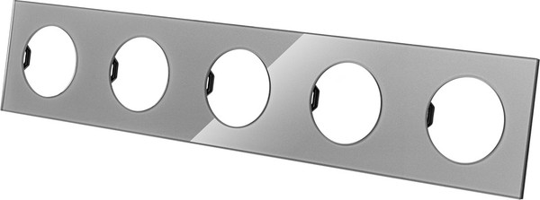 Изображение товара Рамка для выключателей и розеток TDM Байкал / SQ1819-0306 (платина)