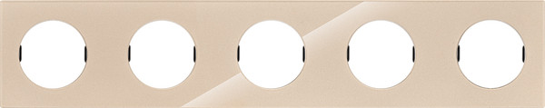 Изображение товара Рамка для выключателей и розеток TDM Байкал / SQ1819-0506 (шампань)