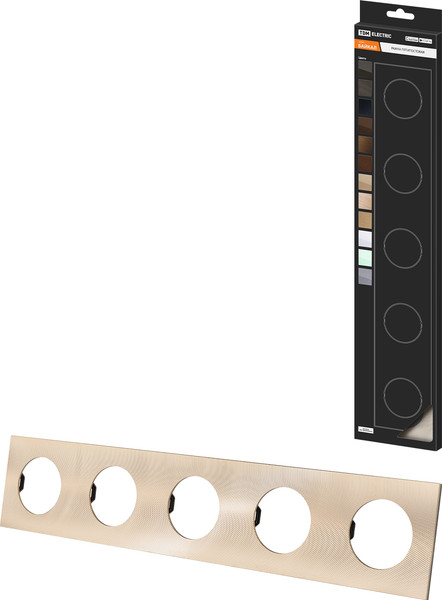 Изображение товара Рамка для выключателей и розеток TDM Байкал / SQ1819-0559 (шампань)