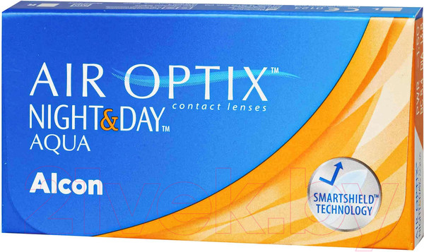 Изображение товара Комплект контактных линз Air Optix Night&Day Aqua Sph-8.00 R8.4 D13.8 (3шт)