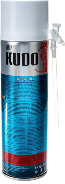 Изображение товара Клей-пена Kudo Универсальная монтажная всесезонная Х6+ / KUPH06B6UAU (650мл)