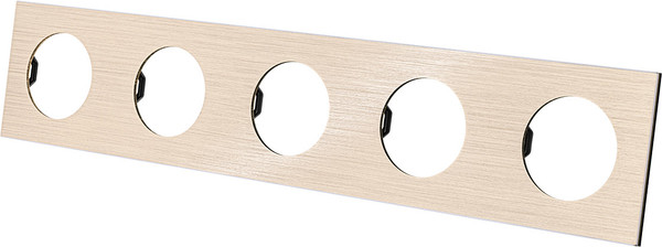 Изображение товара Рамка для выключателей и розеток TDM Байкал / SQ1819-0564 (шампань)