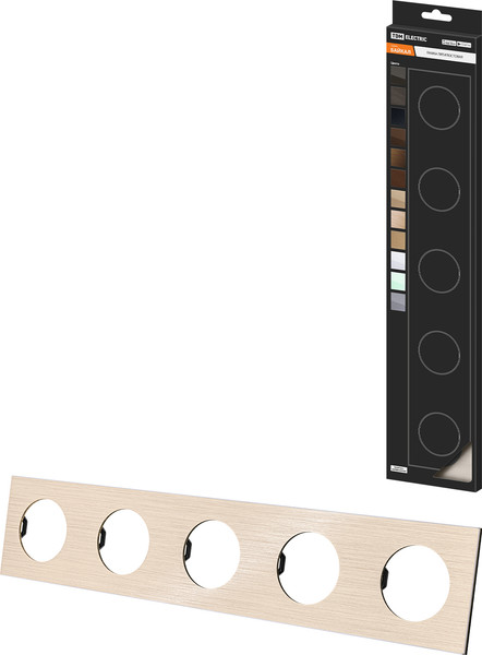 Изображение товара Рамка для выключателей и розеток TDM Байкал / SQ1819-0564 (шампань)