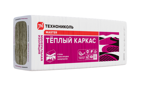 Изображение товара Минеральная вата Технониколь Теплый каркас 1200-610-100