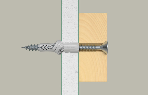 Изображение товара Дюбель универсальный FISCHER UX 8x50 S / 90873f (5шт, с шурупом с шестигранной головкой)