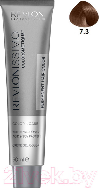 Изображение товара Крем-краска для волос Revlon Professional Revlonissimo Colorsmetique 7.3 (60мл, блондин золотистый)