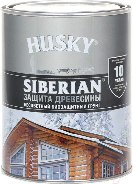 Изображение товара Антисептик для древесины Husky Siberian Бесцветный (900мл)