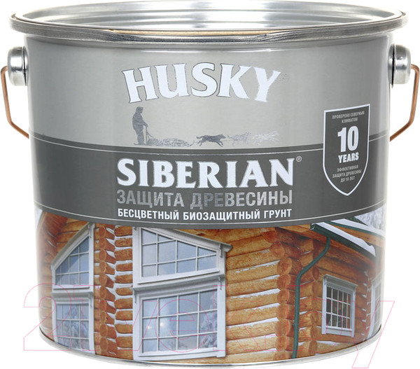 Изображение товара Антисептик для древесины Husky Siberian Бесцветный (2.7л)