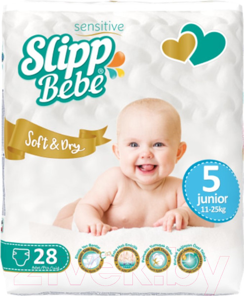 Изображение товара Подгузники детские Slipp Bebe №5 11-25 кг (28шт)