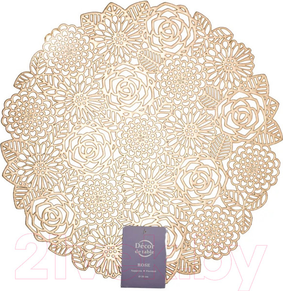 Изображение товара Сервировочная салфетка Decor de table Rose 38 / DDT-4009 (золото)