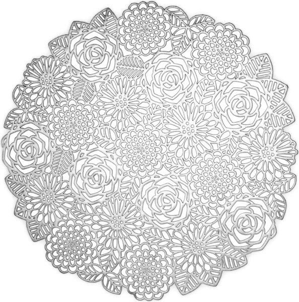 Изображение товара Сервировочная салфетка Decor de table Rose 38 / DDT-4010 (серебристый)