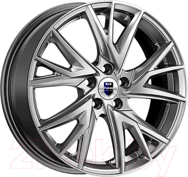 Изображение товара Литой диск K&K Кайлас (КС1054) 18x6.5" 5x108мм DIA 65.1мм ET 43мм Дарк платинум