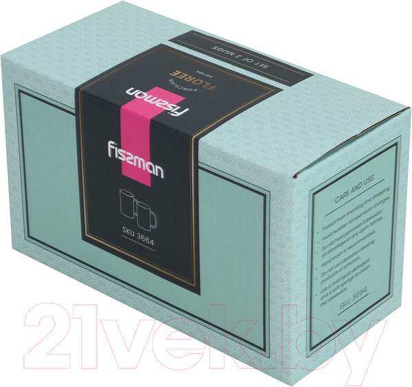 Изображение товара Набор кружек Fissman Floree 3664 (2шт)