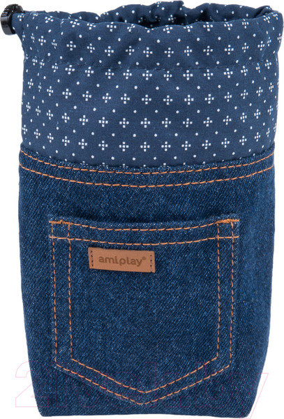 Изображение товара Сумка для лакомств Ami Play Denim 271753 (темно-синий)