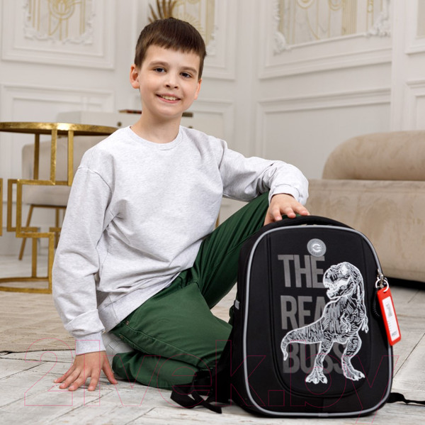 Изображение товара Школьный рюкзак Grizzly RAf-493-2 (черный)