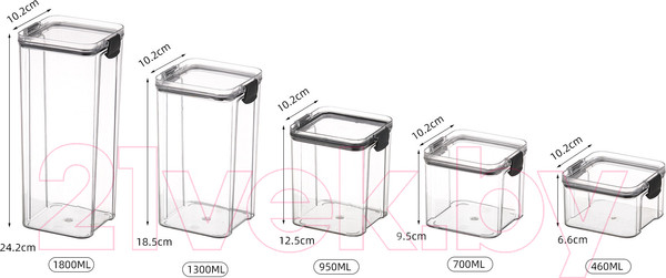 Изображение товара Набор емкостей для хранения Sundays Home BPP1046