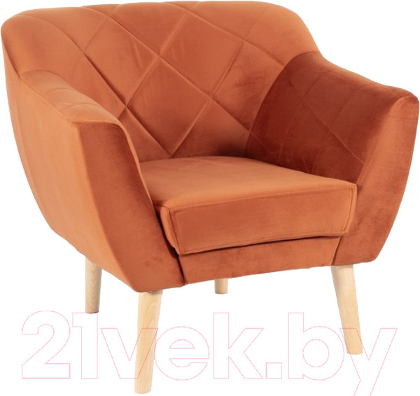 Изображение товара Кресло мягкое Signal Karo 1 Velvet (Bluvel 4215 корица/бук)