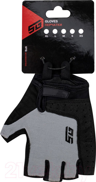 Изображение товара Велоперчатки STG Fit Skin / Х112271-L (L, серый/черный)