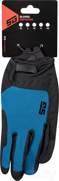 Изображение товара Велоперчатки STG Fit Skin/Х108497-L (L, синий/черный)